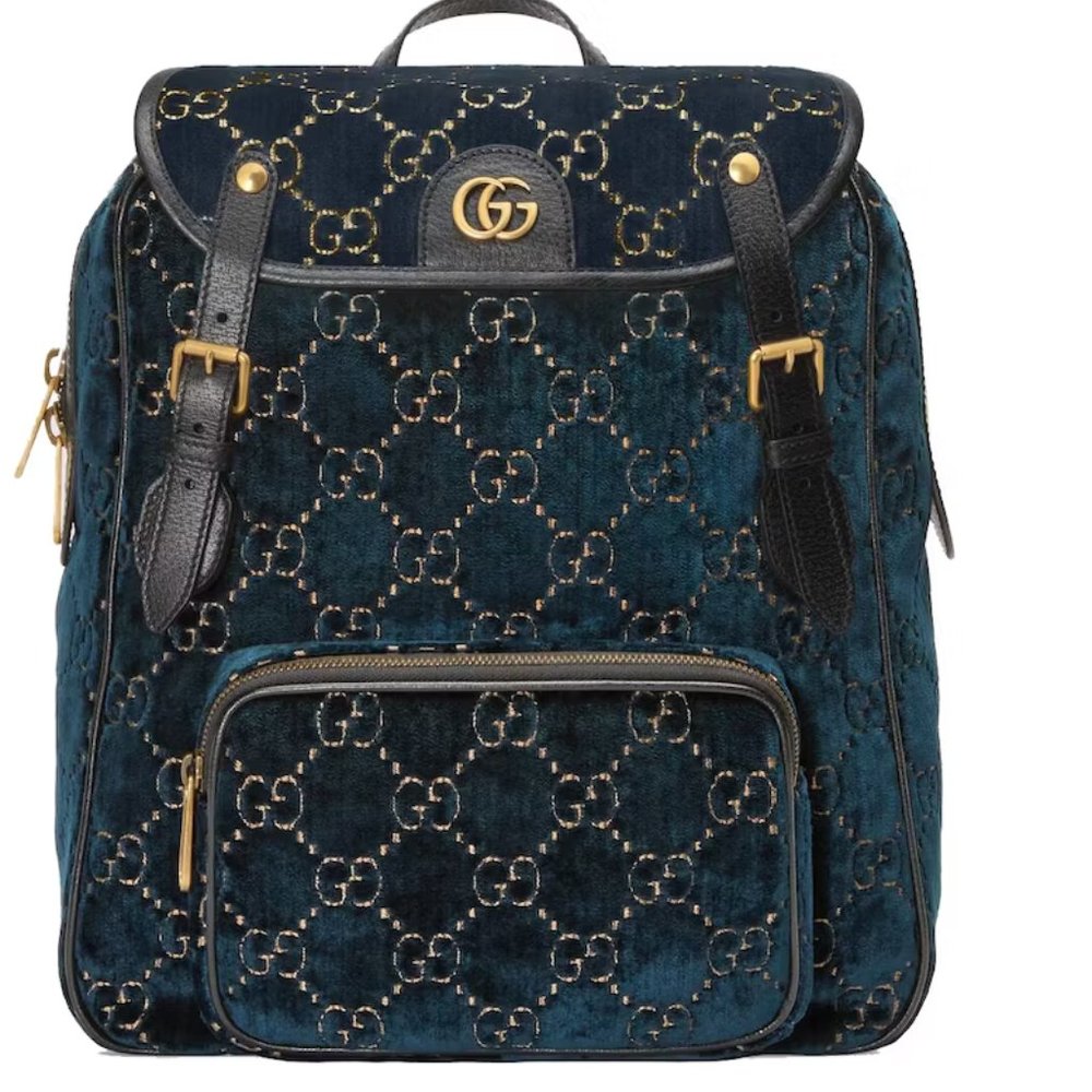 Gucci velvet backpack